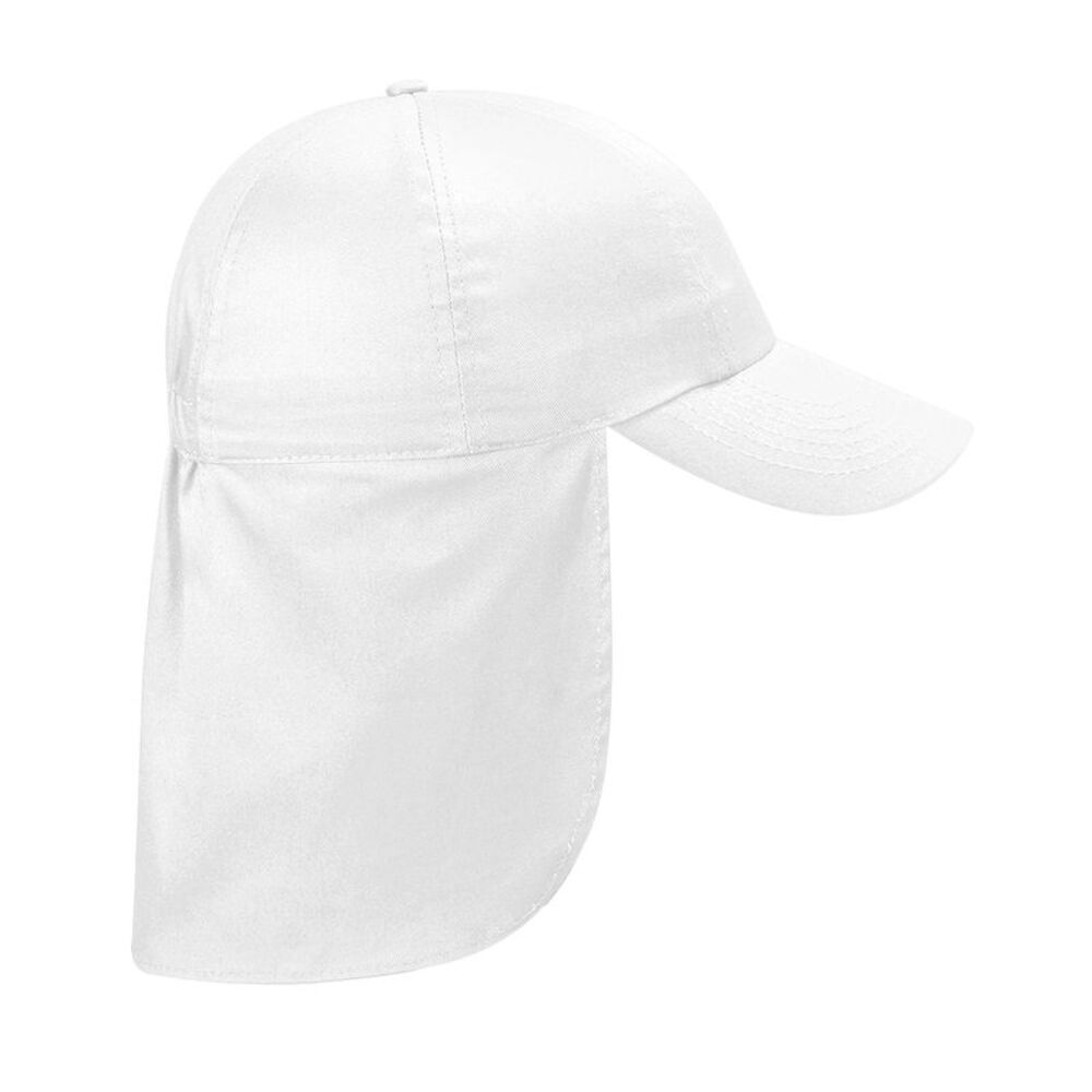 Beechfield Childrens/Kids Legionnaire Hat / White
